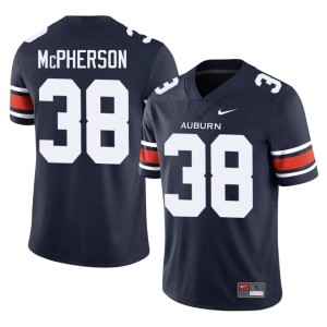 Men College Football AU Alex McPherson Embroidery Navy #38 Jersey 734724-359