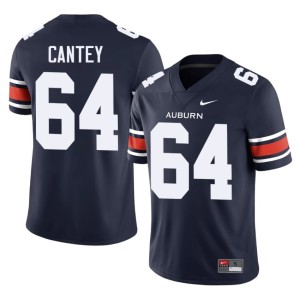 Mens Navy AU Tigers 2026 #64 Benton Cantey College Football Jersey 435164-443