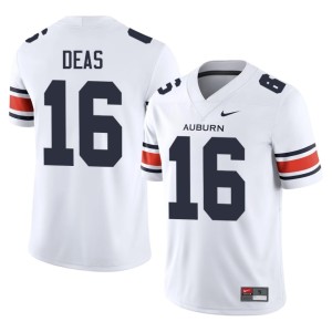 Men's Auburn Tigers College Football Bryce Deas #16 2026 White Jerseys 341310-964