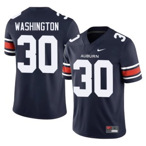 Mens Bryson Washington College Football Player #30 War Eagle Navy Jersey 722419-720