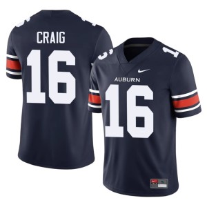 Men Auburn #16 Official College Football Navy Dameyune Craig Jerseys 204532-100