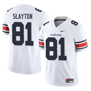 Mens Darius Slayton College Football White #81 Game Auburn War Eagles Jersey 717977-500