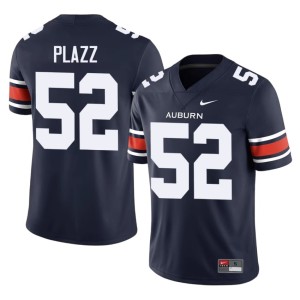 Men Deryc Plazz College Football Game #52 Navy Auburn Jersey 311351-165