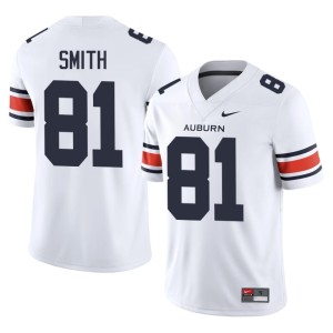 Men's Tigers Erick Smith White #81 2026 College Football Jersey 628472-590
