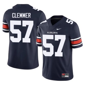 Men Navy Replica #57 Harrison Clemmer College Football Auburn Jersey 123256-910