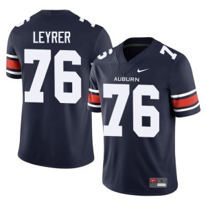 Men's Jack Leyrer Alumni Navy Auburn University College Football #76 Jerseys 406458-769