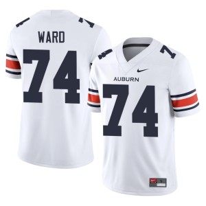 Men Jacobe' Ward #74 NCAA Tigers College Football White Jerseys 100547-940