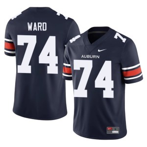Men's Auburn Stitched #74 College Football Navy Jacobe' Ward Jersey 799015-914