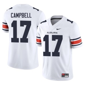 Men's Official #17 White Jason Campbell College Football Auburn University Tigers Jersey 914450-860
