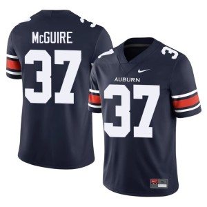 Mens Navy #37 College Football 2026 War Eagle John McGuire Jerseys 742638-891