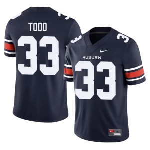 Mens Tigers Navy College Football Kamari Todd Alumni #33 Jersey 592882-262