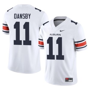 Men White College Football Embroidery Karlos Dansby #11 AU Tigers Jerseys 788368-385