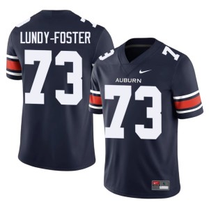 Men Navy Auburn Tigers #73 College Football Mykall Lundy-Foster Game Jerseys 677830-731
