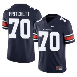 Men #70 College Football Parker Pritchett AU 2026-27 Navy Jersey 884870-732
