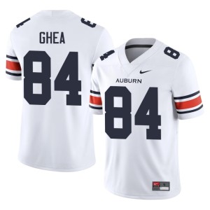 Men's 2026 College Football White AU Tigers Ryan Ghea #84 Jerseys 517413-988