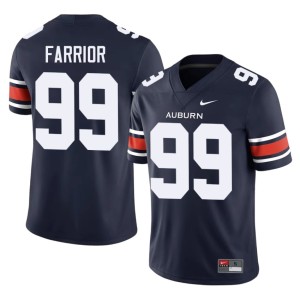Mens University Saint Farrior College Football AU #99 Navy Jerseys 818004-929