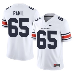 Men's White Stanton Ramil #65 Auburn University College Football 2026-27 Jersey 964057-930