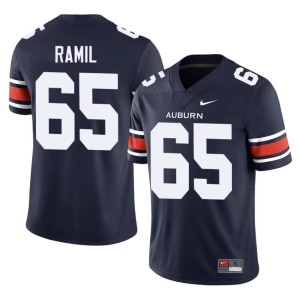Men's Stanton Ramil Auburn War Eagles Navy Game #65 College Football Jersey 826014-817