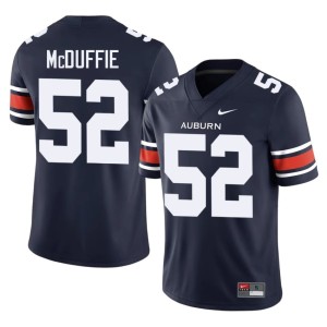 Mens William Grier McDuffie Stitched College Football #52 Navy Auburn University Tigers Jerseys 147102-806
