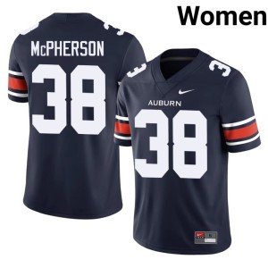 Womens College Football 2026-27 Navy Alex McPherson AU Tigers #38 Jersey 355030-777
