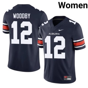 Women Limited AU Tigers Blake Woodby Navy #12 College Football Jerseys 683678-439
