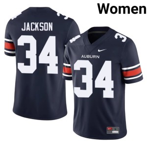 Women Tigers 2026 Bo Jackson #34 Navy College Football Jerseys 492749-131