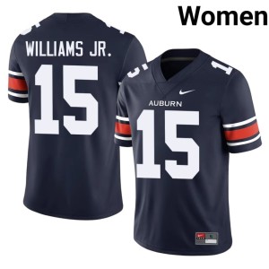Women's University Navy #15 College Football Auburn Brian Williams Jr. Jersey 484749-408