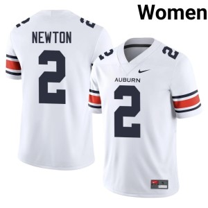 Women Cam Newton Limited #2 White College Football War Eagle Jerseys 694204-191
