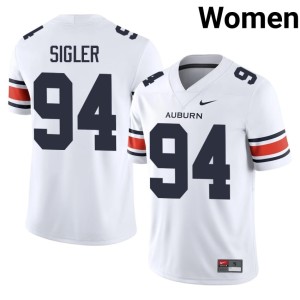 Womens War Eagle College Football White Replica Cody Sigler #94 Jerseys 646155-671