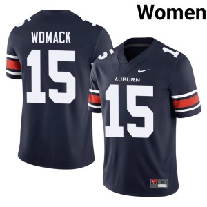 Women's Tigers College Football Da'Shawn Womack Game #15 Navy Jersey 278482-598