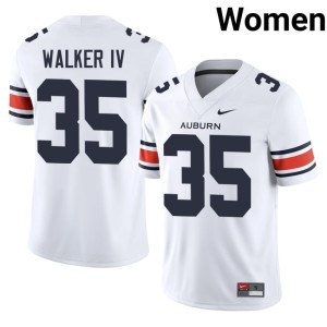 Women's White NCAA College Football #35 Dallas Walker IV War Eagle Jersey 293748-195