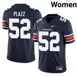 Womens Deryc Plazz College Football Official #52 Auburn Navy Jerseys 557854-230