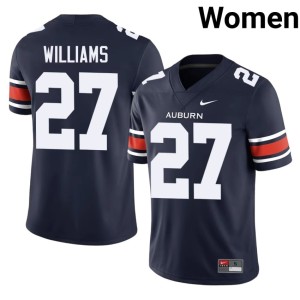 Women's Navy #27 College Football Replica Auburn War Eagles Devin Williams Jersey 752659-959