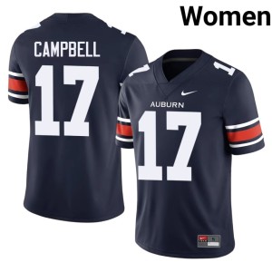 Women High School #17 Jason Campbell Navy College Football Tigers Jersey 531254-861