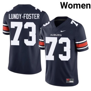 Women #73 Navy Mykall Lundy-Foster College Football Embroidery War Eagle Jerseys 746889-810