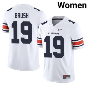 Women Embroidery Rhys Brush College Football AU #19 White Jerseys 683050-614