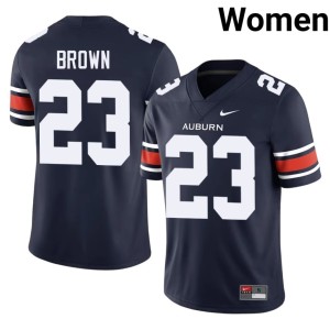 Women 2026-27 Navy AU Tigers Ronnie Brown #23 College Football Jerseys 272534-851
