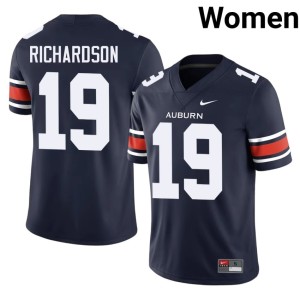 Women's Scrap Richardson Auburn War Eagles #19 Official College Football Navy Jerseys 144720-693