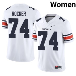 Womens #74 Tracy Rocker High School White War Eagle College Football Jerseys 271004-874
