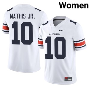 Women College Football White Player #10 Walter Mathis Jr. AU Jersey 897004-991