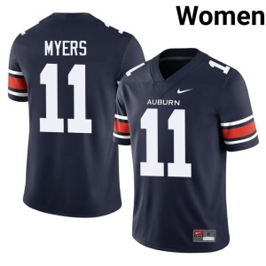Women Will Myers Navy #11 AU Tigers College Football Alumni Jerseys 866590-162