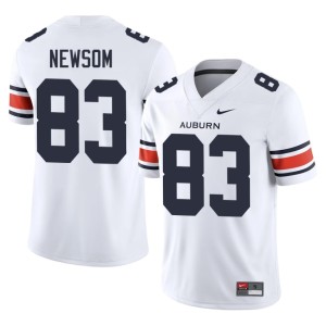 Mens White War Eagle 2026 Xavier Newsom College Football #83 Jersey 535491-615