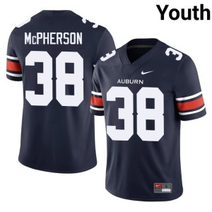 Youth Alumni Alex McPherson #38 Auburn University College Football Navy Jerseys 889747-302