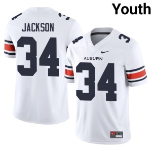Youth College Football High School White Auburn Tigers #34 Bo Jackson Jerseys 239570-538