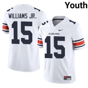 Youth #15 White Auburn Brian Williams Jr. Alumni College Football Jersey 763704-419