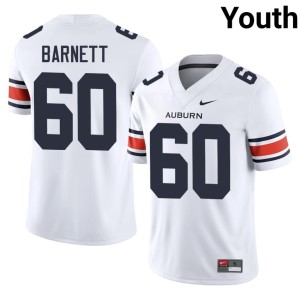 Youth Limited #60 Cade Barnett College Football White Auburn Tigers Jerseys 854579-423