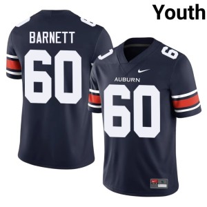 Youth Cade Barnett Auburn University Tigers College Football #60 Navy Embroidery Jersey 806903-637