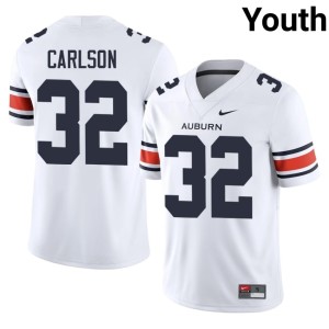 Youth College Football #32 Player Cade Carlson War Eagle White Jerseys 868627-690
