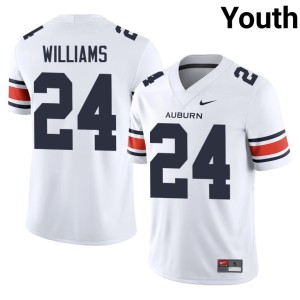 Youth White #24 AU Tigers Carnell Williams College Football NCAA Jerseys 820708-880