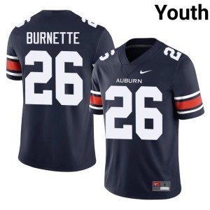 Youth #26 War Eagle Official Christian Burnette College Football Navy Jerseys 748810-956